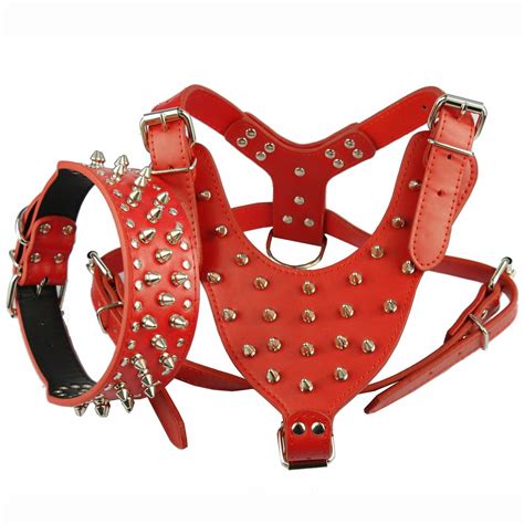 studded dog harness|More.